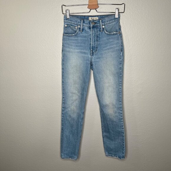 Madewell The Perfect Vintage Full-Length Jeans Light Wash Denim SIze 25P - Picture 8 of 13